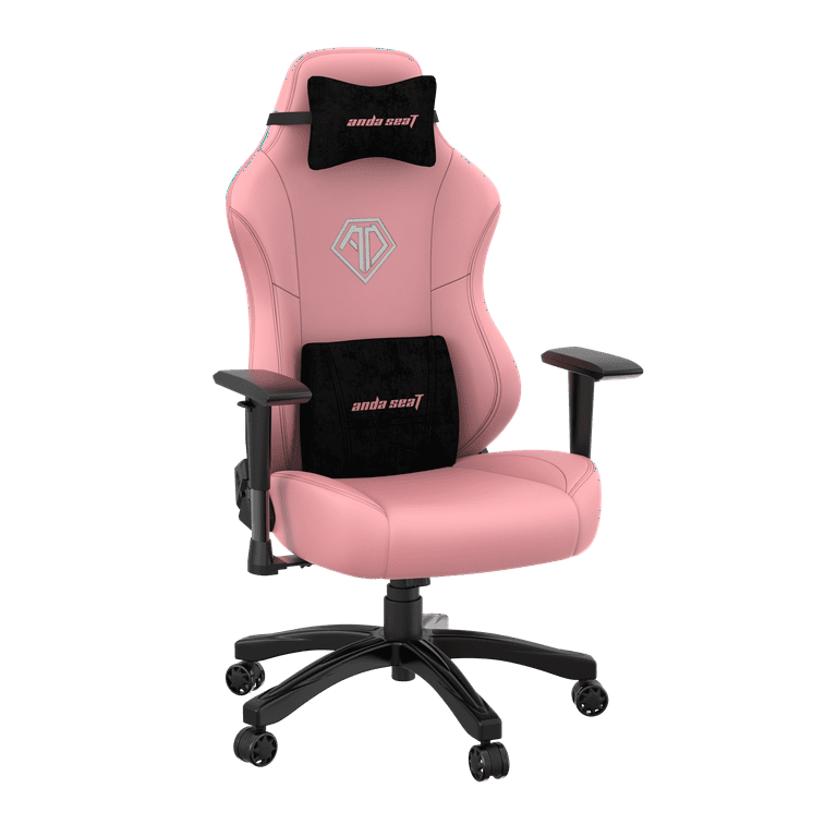 andaseaT Phantom 3 Pink PVC Leather PC Racing Gaming Chair