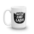 thumbnail image 1 of Crazy Cat Lady Funny Cute Novelty Mug (15oz), 1 of 3