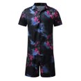 thumbnail image 2 of Vedolay Sets For Men 2023 Mens Sport Set Summer Tops and Shorts Stylish Casual Sweatsuit Sets,Black 3XL, 2 of 5