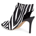 thumbnail image 4 of YDN Women Chic Peep Toe Stiletto High Heel Short Booties Cutout Slingback Side Zippers Sandals Walking Shoes Size 10 Zebra Pattern, 4 of 4