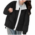 thumbnail image 2 of Black**Friday Chaoheng Womens Coats Outerwear Winter Women's Plush Lined Quilted Jacket,Shirt Collar Winter Coat withPockets, 2 of 9