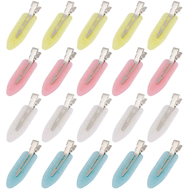 Pinzas para el cabello sin curvas, pinzas para el cabello sin arrugas, pinzas para peinar el pico de pato, pasadores para el cabello de cocodrilo sin abolladuras para salón, peinado, peluquería,