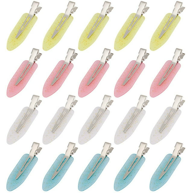 Pinzas para el cabello sin curvas, pinzas para el cabello sin arrugas, pinzas para peinar el pico de pato, pasadores para el cabello de cocodrilo sin abolladuras para salón, peinado, peluquería,