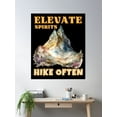thumbnail image 2 of Bloom Theory Elevate Spirits, Hike Often. Majestic Mountains Poster Wall Art, Modern Wall Decor, 8x12 UNFRAMED, 2 of 3