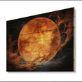 thumbnail image 2 of Designart "Glowing Amber Venus The Evening Star I" Venus Print on Natural Pine Wood, 2 of 5