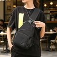 thumbnail image 1 of Bolso bandolera multiusos con correa ajustable: riñonera cruzada con múltiples bolsillos para viajes diarios, trabajo y actividades al aire libre., 1 of 6