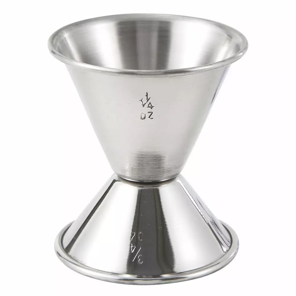 Jigger, 3/4oz x 1 1/4oz, Stainless Steel,12 packs