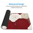 thumbnail image 4 of ZNDUO Large Rubber Mouse Pad Non-slip Desk Mat Red Vintage Oriental Flower Rubber Desk Pad Mousepad Keyboard Pad for Home Office, 15.8" x 29.5", 4 of 9