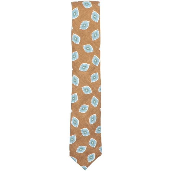 Altea Men's Brown / Blue Green Teardrop Necktie - One Size