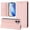 Pink, variant on Compatible with iPhone 16 Plus Wallet Case, PU Leather Flip Case with RFID Blocking Card Slots, Kickstand Slim Fit Magnetic Wireless Charging Phone Cover for iPhone 16 Plus, Purple