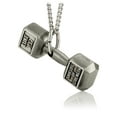 thumbnail image 3 of Women's Antique Finish Dumbbell Necklace-Luke 1:37 by Shields of Strength, 3 of 4