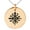 Rose, variant on Stainless Steel Aztec Unity Rune Engraved Small Medallion Circle Charm Pendant Necklace