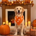 thumbnail image 4 of LACKUST Halloween Dog Bandana, Pet Bandana for Dogs & Cats, Adjustable Tie-On Halloween Costume Accessory for Parties & Photo Shoots, Orange, 4 of 6