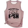 thumbnail image 3 of DHFJKG Womens Tank Top With Letter Print Sleeveless Camisole Loose Fit Crew Neck Summer Casual Lightweight Stylish Tops, 3 of 3