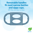 thumbnail image 5 of Dr. Brown's Narrow Baby Bottle Handles, 100% Silicone, Blue, 1-Pack, 5 of 8