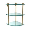 thumbnail image 6 of Allied Brass NS-6-BBR Three Tier Corner Glass Shelf, Brushed Bronze, 6 of 7