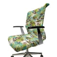 thumbnail image 6 of Ambesonne Botanical Office Chair Cover Stretchable High Back, Exotic Floral Leaves Art, Seafoam Apple Green, 6 of 6