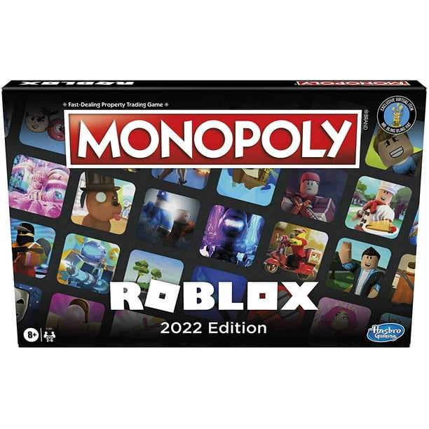 HTOOQ: Jeu de société Roblox 2022 Edition, acheter, vendre, échanger des  expériences Roblox populaires [comprend un code d'article virtuel exclusif]  