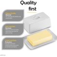 thumbnail image 4 of GOURMEX Large Butter Holder with Lid | Fits One Pound of Butter, 4 of 13