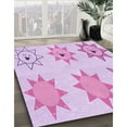 thumbnail image 2 of Ahgly Company Indoor Rectangle Patterned Orchid Purple Area Rugs, 2' x 5', 2 of 6