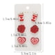thumbnail image 3 of February 14 Festive Wooden Studs Earrings 6-Piece Set Personalized Heart-Shaped Rose Earring Set Gift Earrings For Women, 3 of 6
