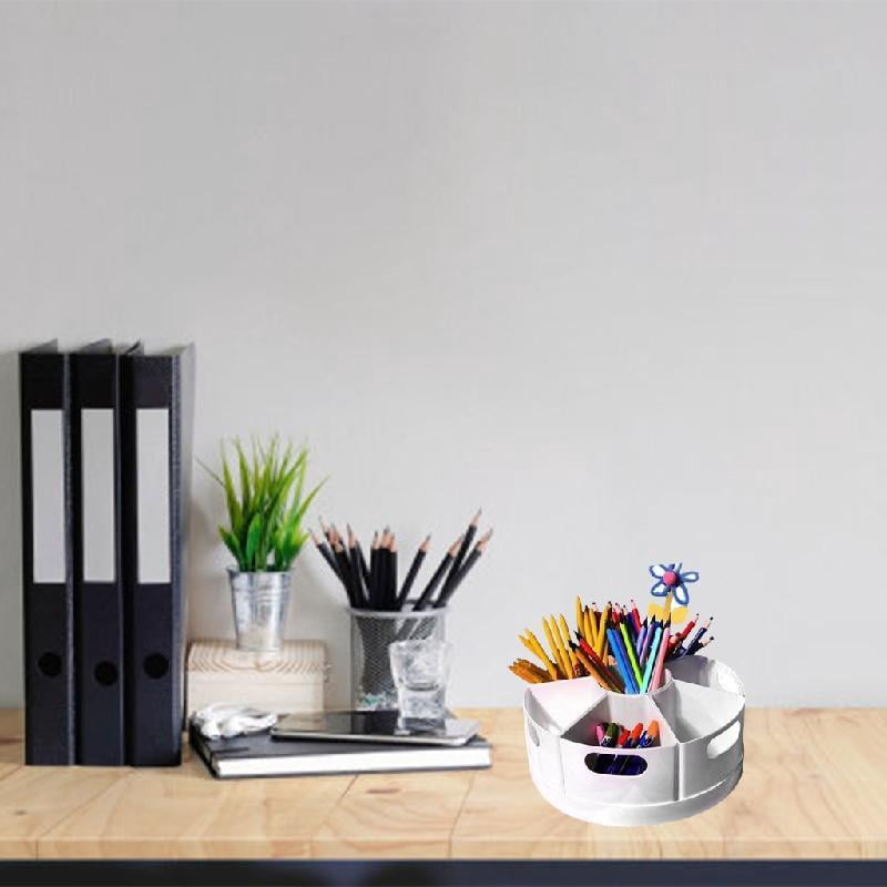 Zeiwohndc 360 Degree Rotating Pen Organizers Art Supply Organizers Marker Storage Box