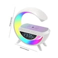 thumbnail image 2 of Lámpara RGB de carga inalámbrica altavoz Compatible con Bluetooth luz nocturna de atmósfera, 2 of 6