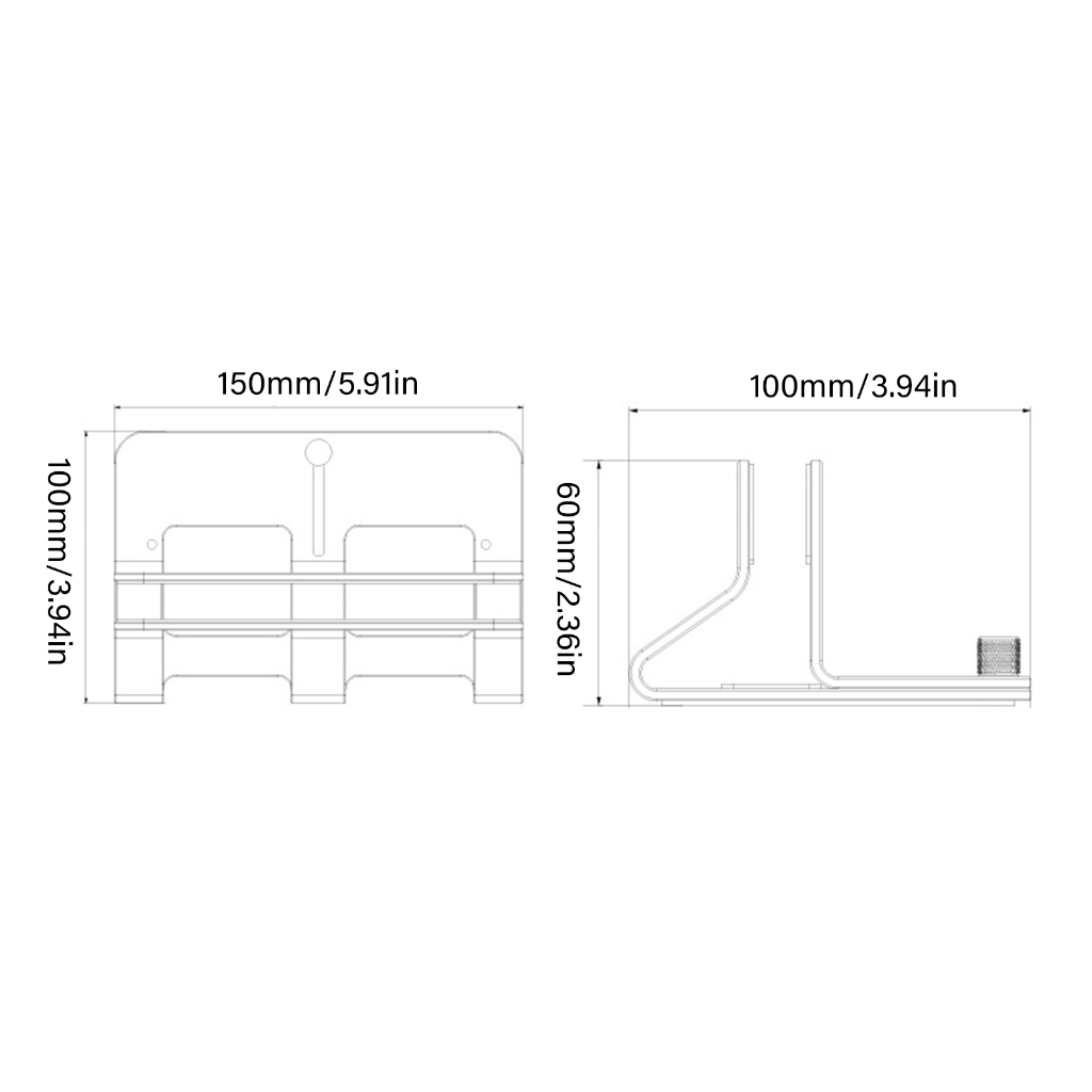 WINDLAND Space Efficient Aluminum Laptop Stand With Adjustable 14mm 45mm Thickness Compatibility
