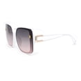 thumbnail image 3 of 90s Diva Womens Rectangle Butterfly Plastic Designer Sunglasses White - Pink Smoke, 3 of 4