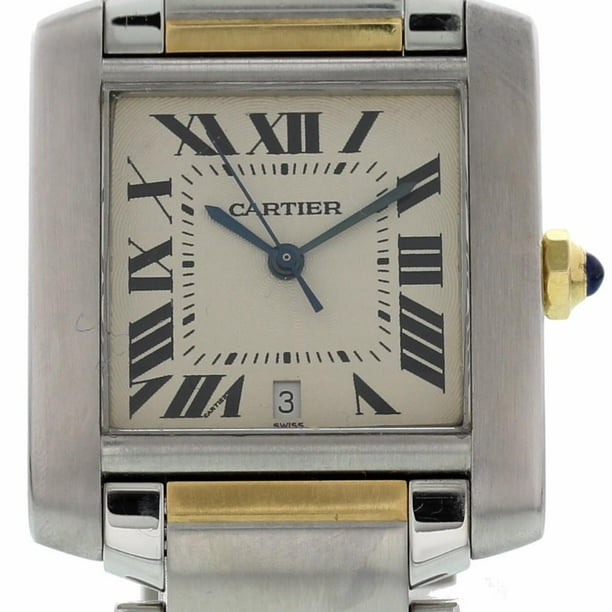 Cartier Tank Francaise 2302 Two Tone Mens Watch