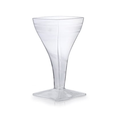 Square plastic wine glasses Clearance