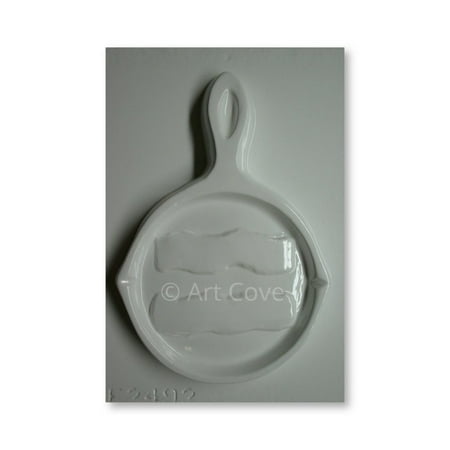 Fry Pan with Bacon Plaster Mold 6-1/4 x 8-3/4 (Best Way To Pan Fry Bacon)