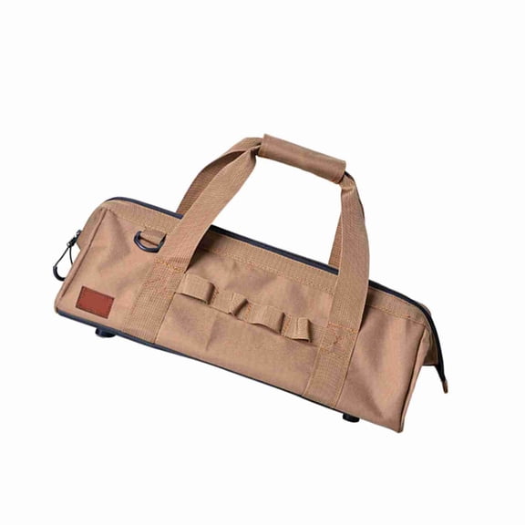 Large Capacity Tool Bag, Oxford Cloth Gear Bag with Steel Wire for Woodworking Construction and Maintenance