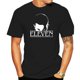 thumbnail image 2 of Stranger Style Pop Culture Things Eleven Cosplay Mens Black Size S-6XL T-Shirt, 2 of 5