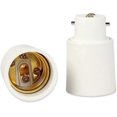 thumbnail image 1 of Pack of 2 B22 to E27 Socket Adapter - Converts Bayonet Bulb Bases to Screw., 1 of 5