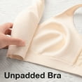 thumbnail image 6 of Deyllo Women's Full Cup Wireless Plus Bras Size Large Busts Minimizer Non-Padding Support, Nude 40D, 6 of 8