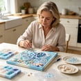 thumbnail image 3 of Diamond Painting Sea Art Kit, Full Rhinestone Canvas DIY Craft Set With Ocean Theme Design, Handmade Wall Decoration for Adults, 3 of 6