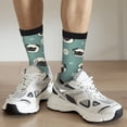 thumbnail image 6 of Hirioo Cute Puppy Pattern Adult Middle Tube Socks Breathable Sock Non-Pilling,Contrasting Color Design, 6 of 6