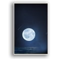 thumbnail image 1 of IDEA4WALL Framed Canvas Wall Art for Living Room, Bedroom Moon with Bright Canvas Prints for Modern Home Decoration Ready to Hang, 1 of 4