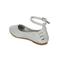 thumbnail image 3 of New Girl Little Angel Britt-813 Glitter Fabric Cutout Ankle Strap Ballet Flat, 3 of 5