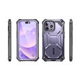 thumbnail image 4 of i-Blason ArmorBox - Protective case for cell phone - polycarbonate, thermoplastic polyurethane (TPU) - metallic purple - 6.1" - for Apple iPhone 14 Pro, 4 of 9