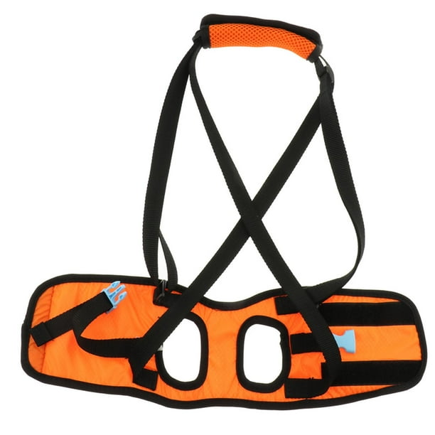 Arnés de soporte para Levantamiento de perros perfecl cinturón auxiliar Almohadilla Transpirable para piernas traseras Naranja XXL