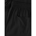 thumbnail image 4 of Womens Premium Soft Linen Shorts with Pockets Comfort Relaxed Fit Elastic Waist Summer Pull On, 4 of 7