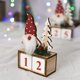 thumbnail image 1 of Calendario de cuenta regresiva de Navidad independiente, calendario de adviento de Navidad de madera, muñeco de nieve, alce, decoración de Navidad, 24 días, 1 of 4