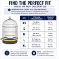 thumbnail image 6 of KNUTI Universal Bird Cage Seed Catcher Universal Mesh Skirt Cover Stretchy Small Animal Cages Cover Pet Removable Durable Protector - Black - XL, 6 of 7