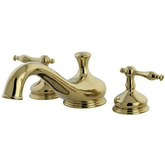 Kingston Brass Roman Tub Faucet, Brushed Nickel, Deck Mount KS3338NL