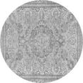 thumbnail image 1 of Ahgly Company Indoor Round Abstract Gray Modern Area Rugs, 7' Round, 1 of 4