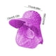 thumbnail image 3 of Sombrero de poliéster transpirable para exteriores, de ala ancha, para mujer, con protección solar, para ciclismo, cuello y trabajo, 3 of 6