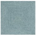 thumbnail image 2 of SAFAVIEH Braided Gino Distressed Machine Washable Reversible Area Rug, Teal/Green, 5' x 5' Square, 2 of 13