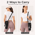 thumbnail image 6 of Lomyolo Water Bottle Carrier Bag for 40oz Tumbler - Neoprene Gym Bottle Holder Pouch with Adjustable Strap, Phone Pocket, Water Bottle Pouch Sleeve Accessories for Fitness, Hiking,Sports,Outdoors, 6 of 7